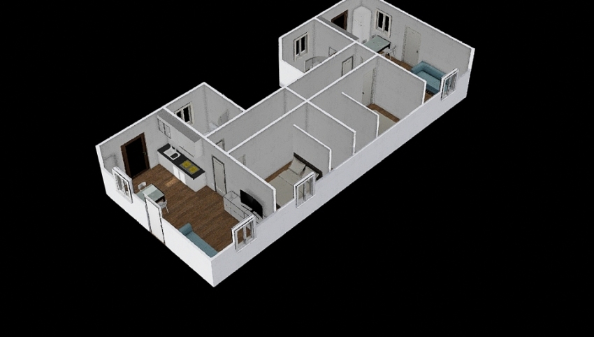 modulo3 solo miniappartamenti 3d design picture 86.49