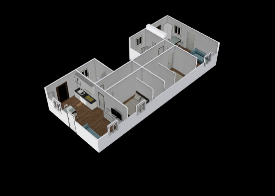 modulo3 solo miniappartamenti Design Rendering