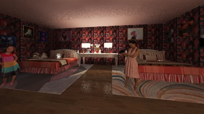 sis bedroom 3d design renderings