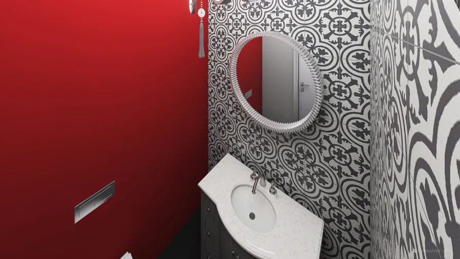 Ladie's Bathroom 3d design renderings