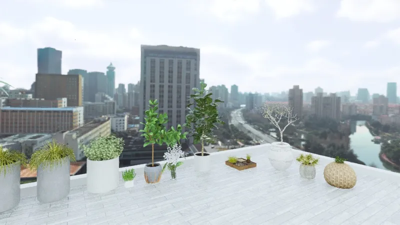 rooftop exterior 3d design renderings
