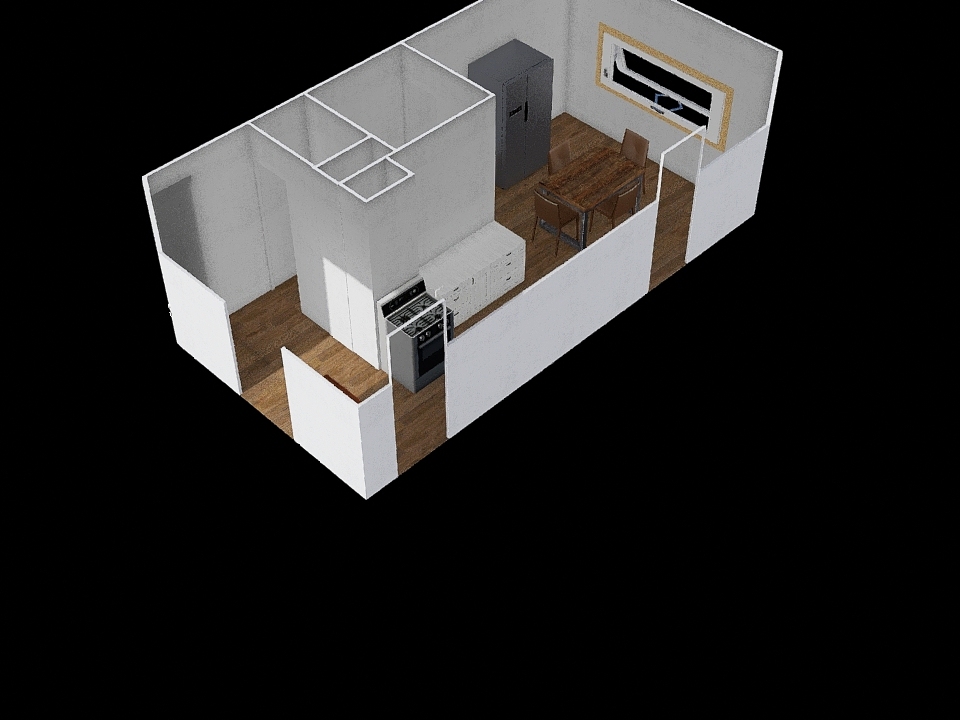 Pôvodný stav kuchyňa 3d design renderings