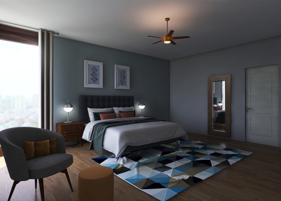 Pelicanos Bedroom  Design Rendering