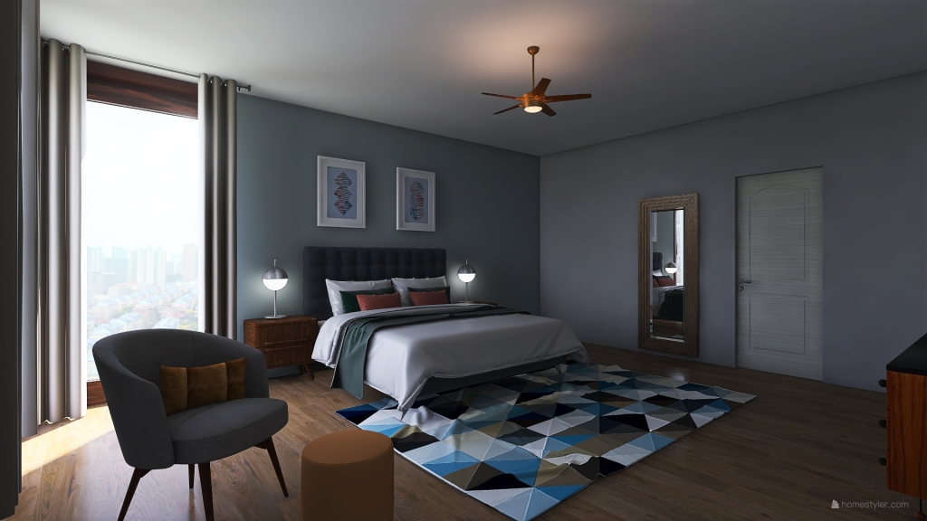 Pelicanos Bedroom 3d design renderings