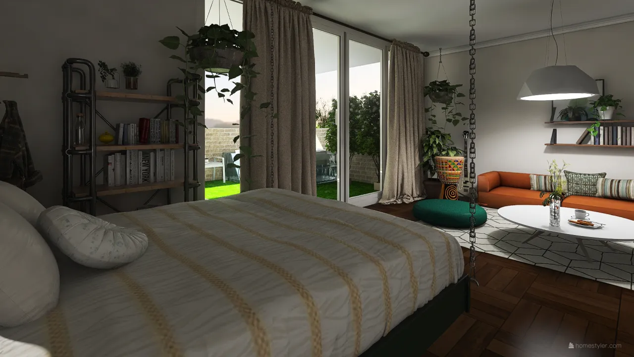 BOHO house-garden 3d design renderings