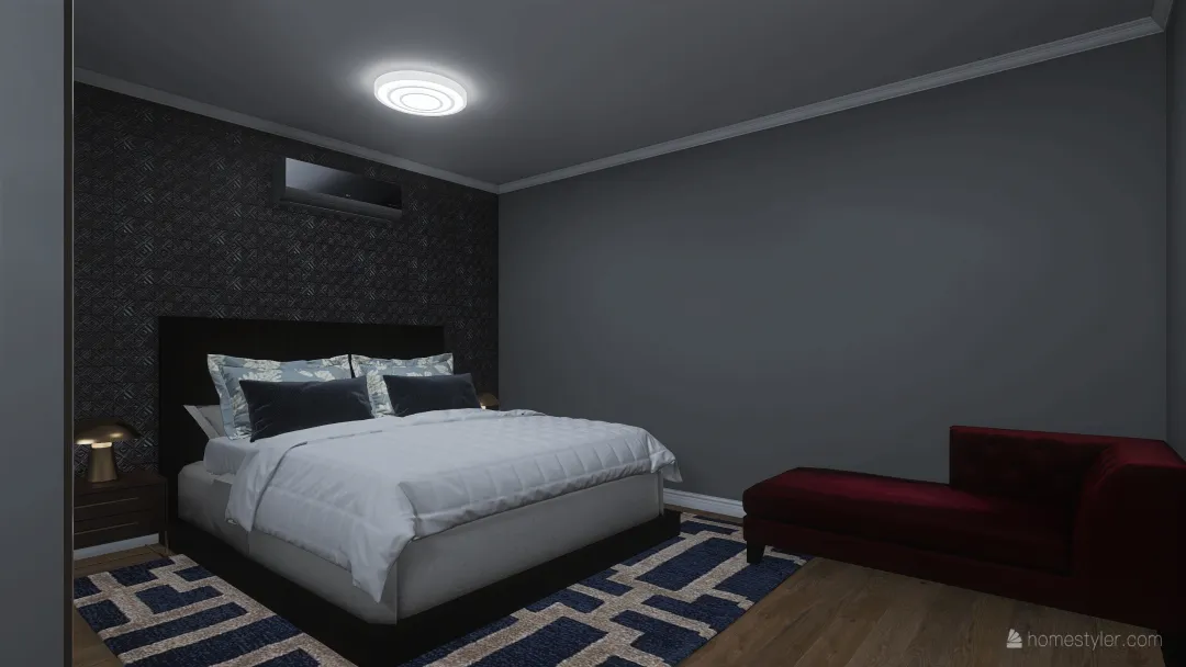 bedroom master 3d design renderings