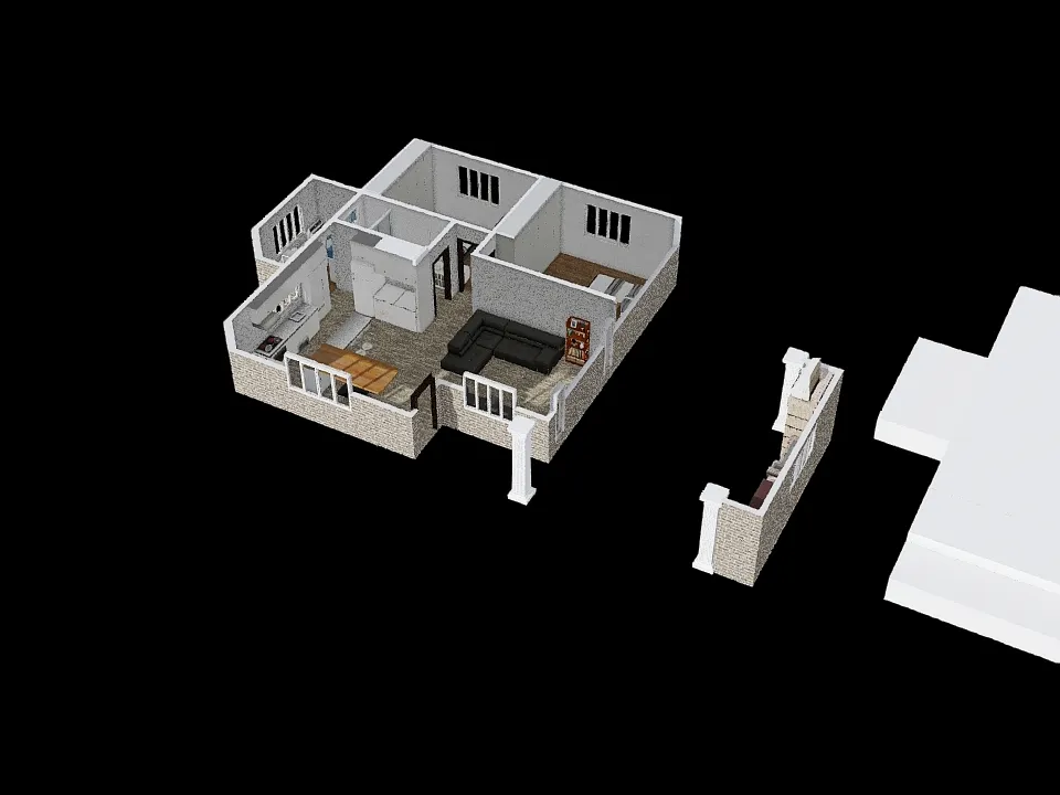 Casa II - com lavação 3d design renderings