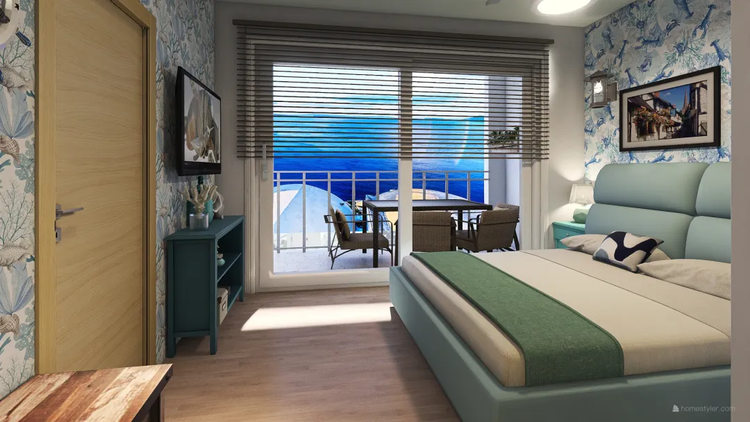 apartamento mar 3d design renderings