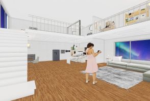 Loft House Design Rendering