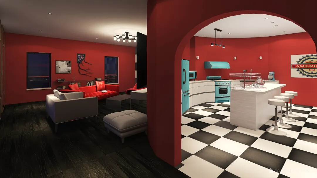 Whatta Diner 3d design renderings