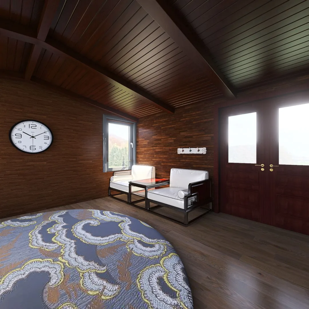 Cabaña De Madera 3d design renderings