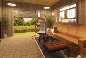 Bamboo house Design Rendering