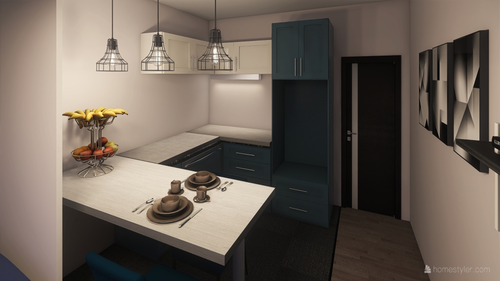 кухня . 3d design renderings