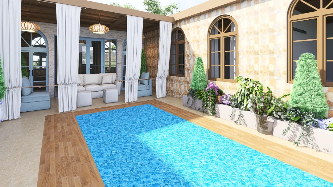 Tuscan Villa 3d design renderings