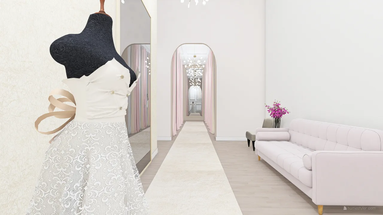 tienda de novias 3d design renderings