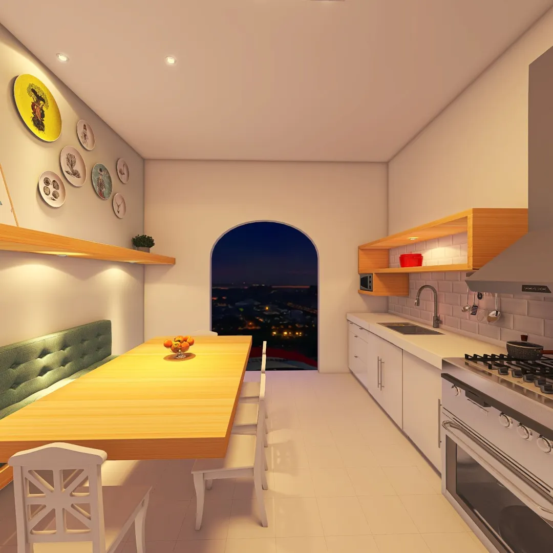 Cozinha Dalila 3d design renderings