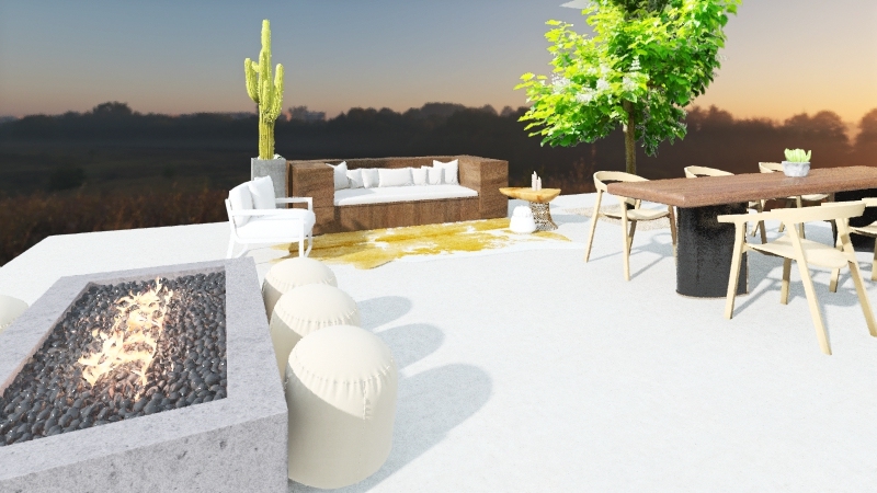Outdoor Patio 3d design renderings
