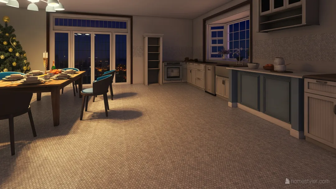 Dream kitchen 3d design renderings
