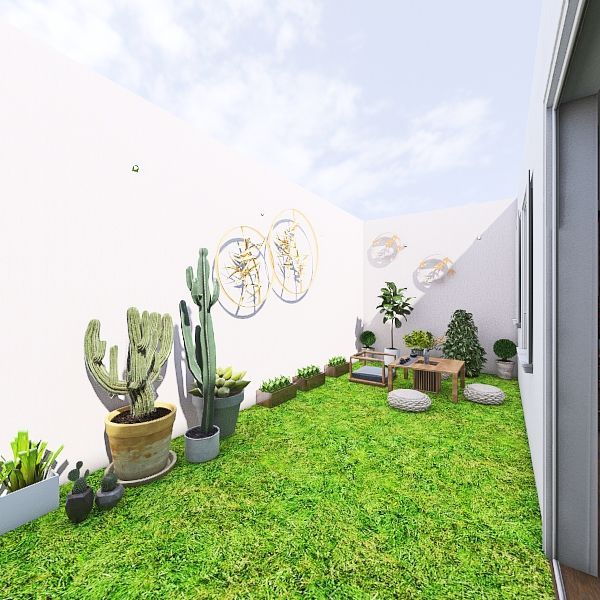 Casa Mery Planta baja patio 3d design renderings