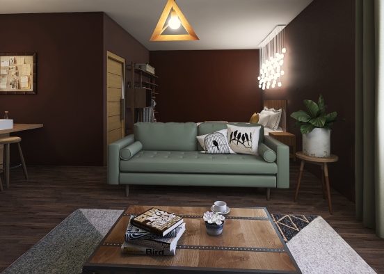 studio apartment  Design Rendering