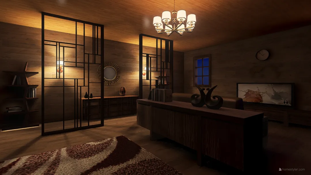 woody house 3d design renderings