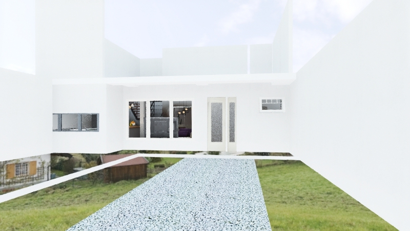 Casa Mery prueba 2 pisos 3d design renderings