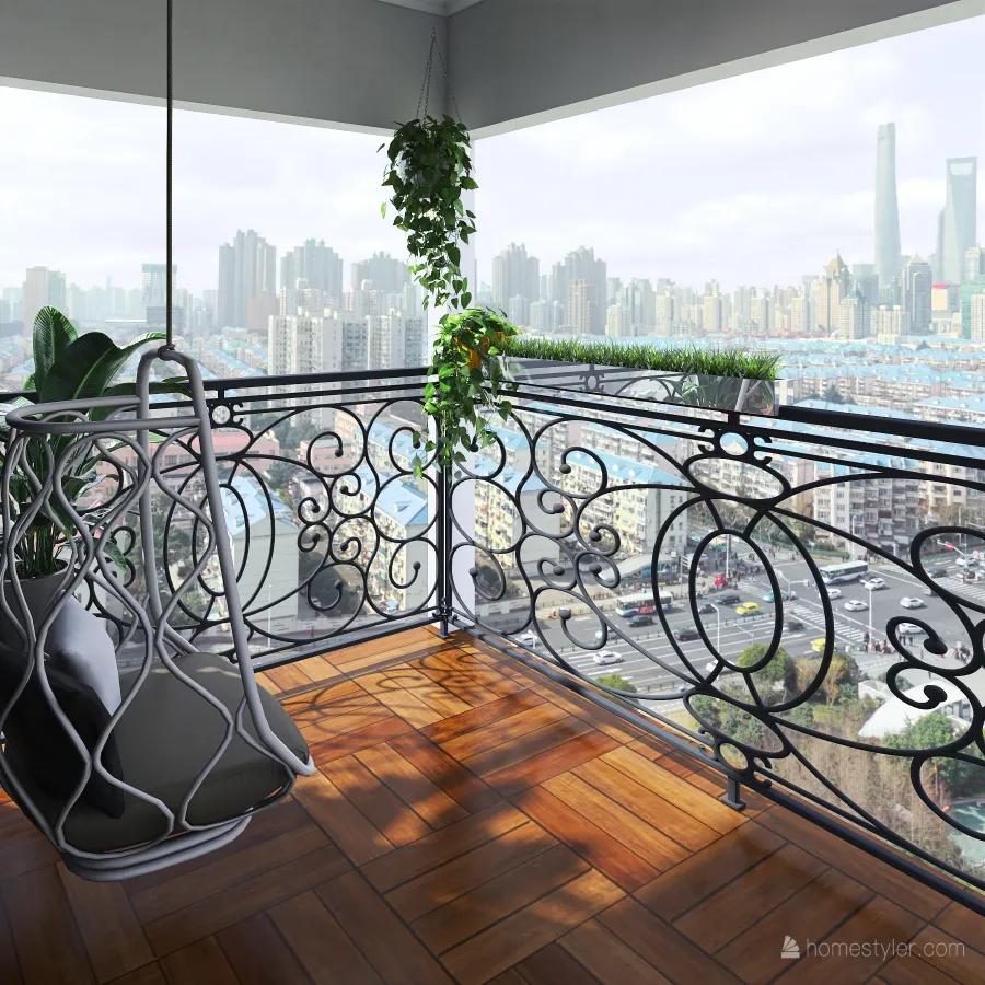 Balcón 3d design renderings