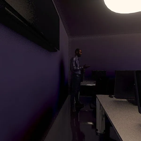 sala de sistemas 3d design renderings