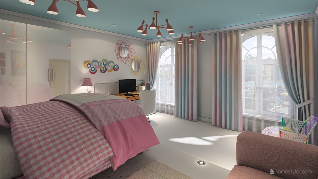 Bedroom1 3d design renderings