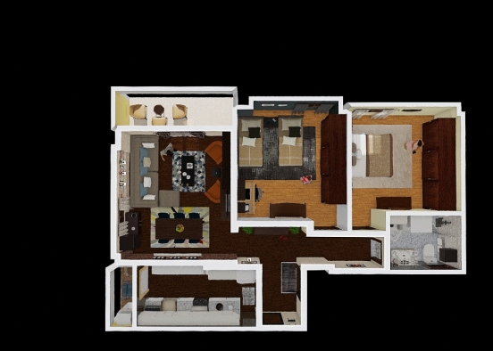 My Appartment - Gardenia Heights 2 - Kirollos Wageeh Design Rendering