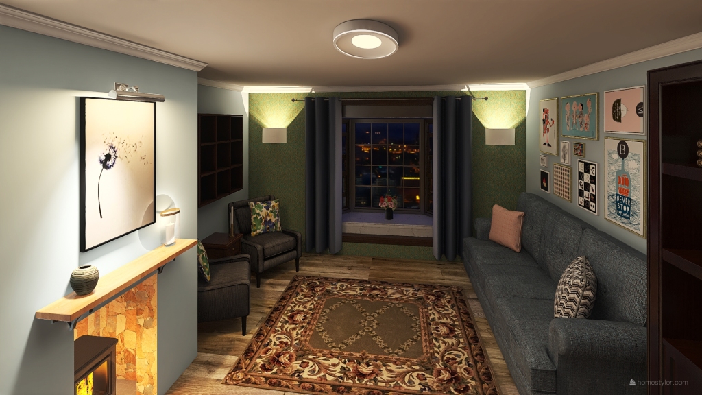 Winterton lounge - Portfolio edition 3d design renderings