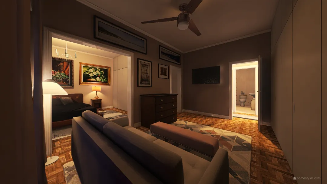 REPUBLICA Living Room Layout_2 3d design renderings