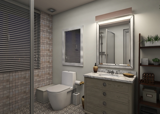 Accessible Bathroom Renovation - 01 Design Rendering