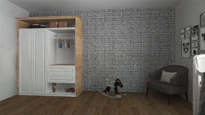 Babies bedroom 3d design renderings