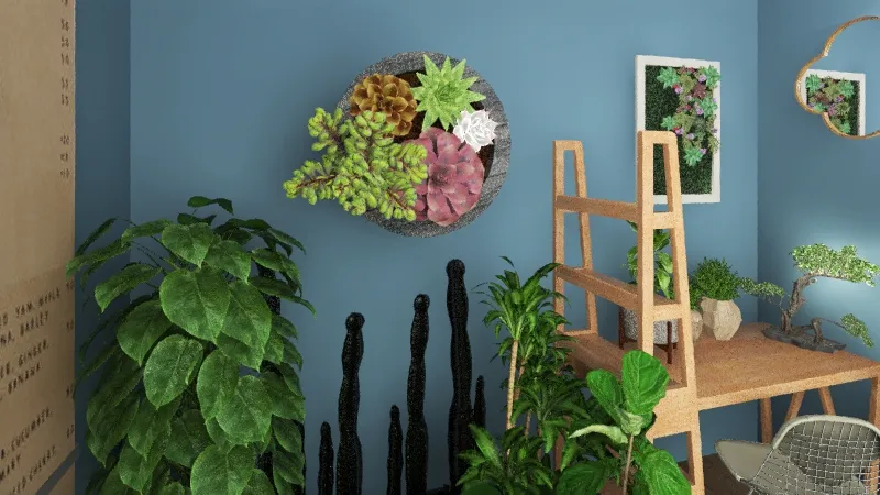 Small Room of Plants 3d design renderings