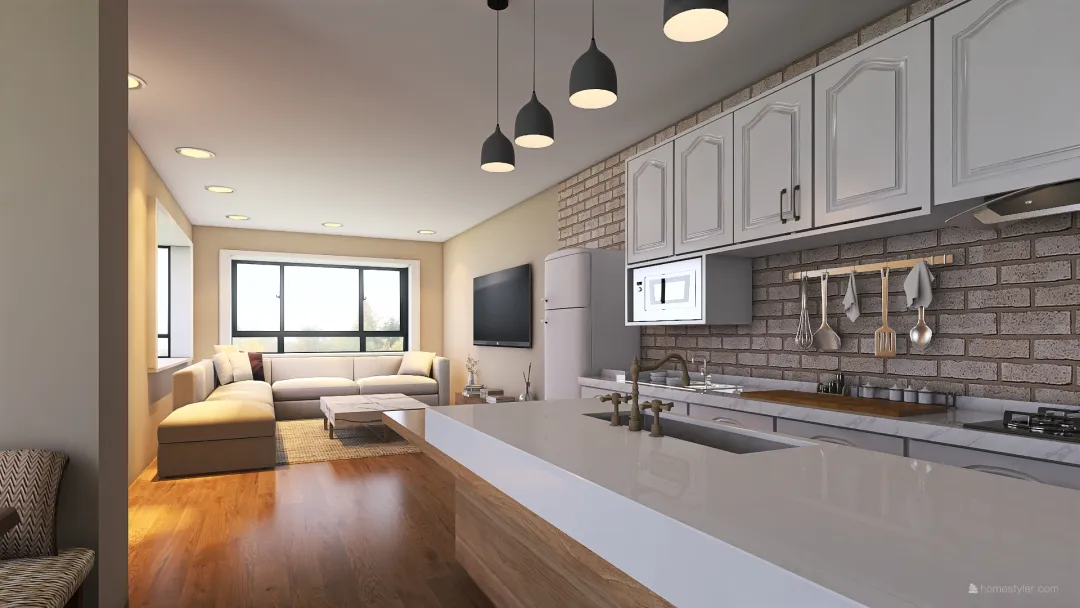 Intimate Family Home 3d design renderings