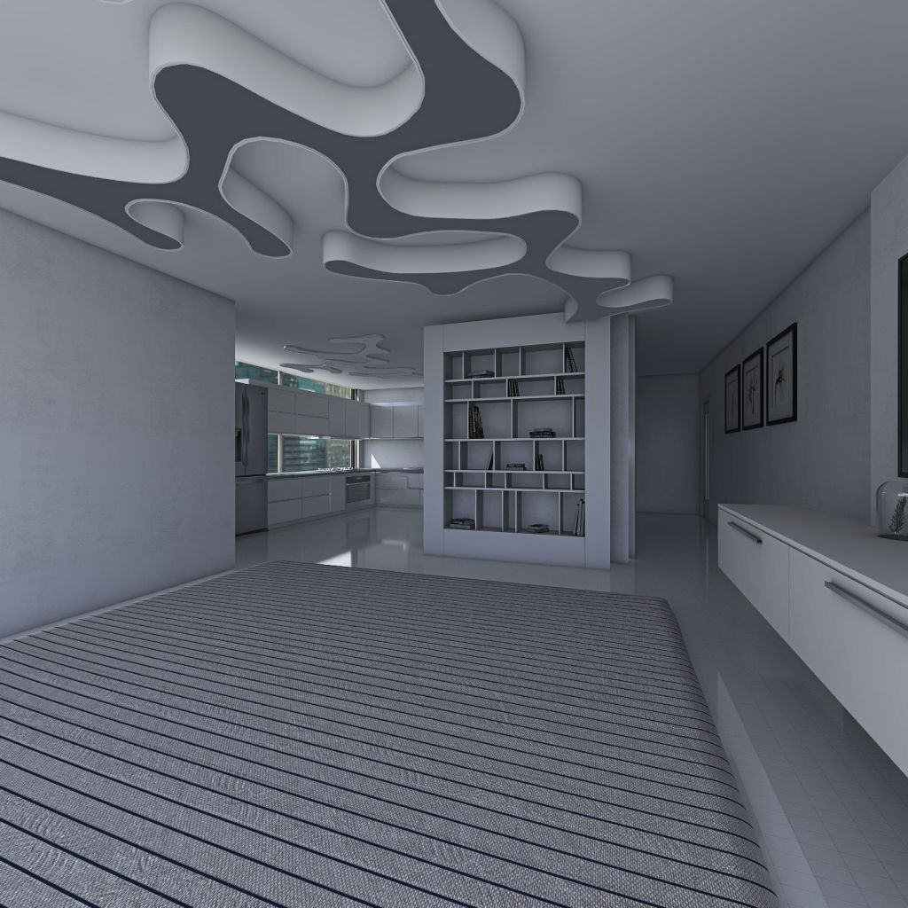 loft White 3d design renderings