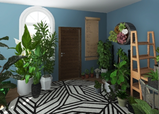 Small Room of Plants Design Rendering