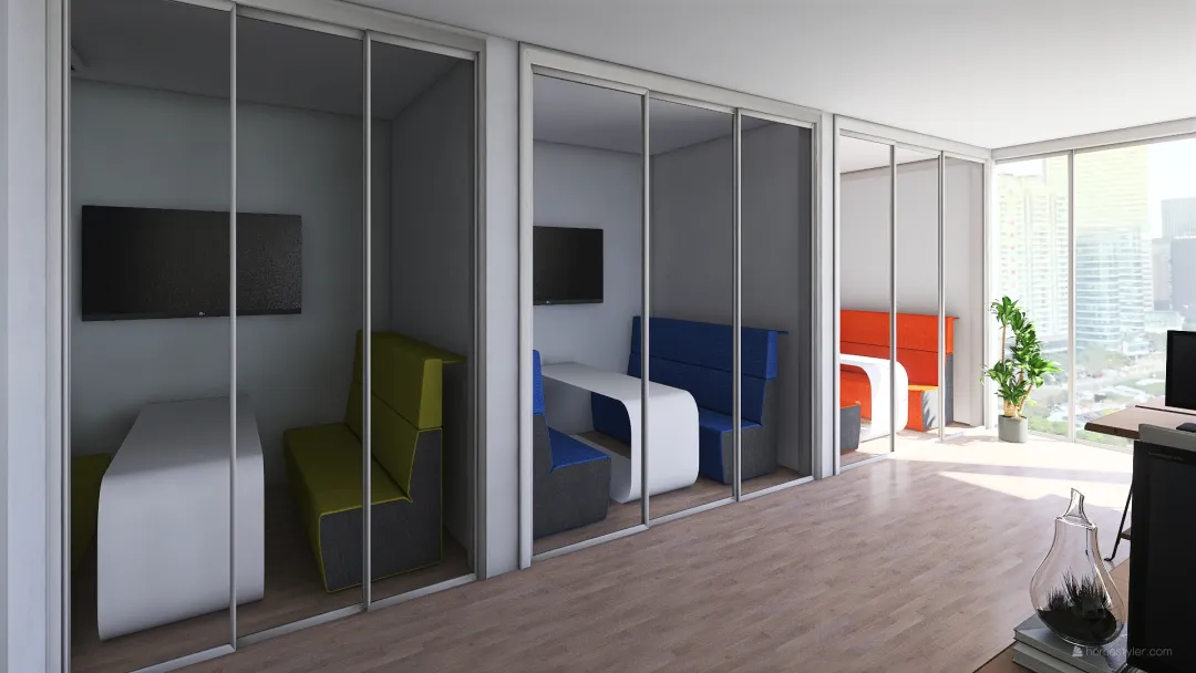 5-th floor_meetings 3d design renderings