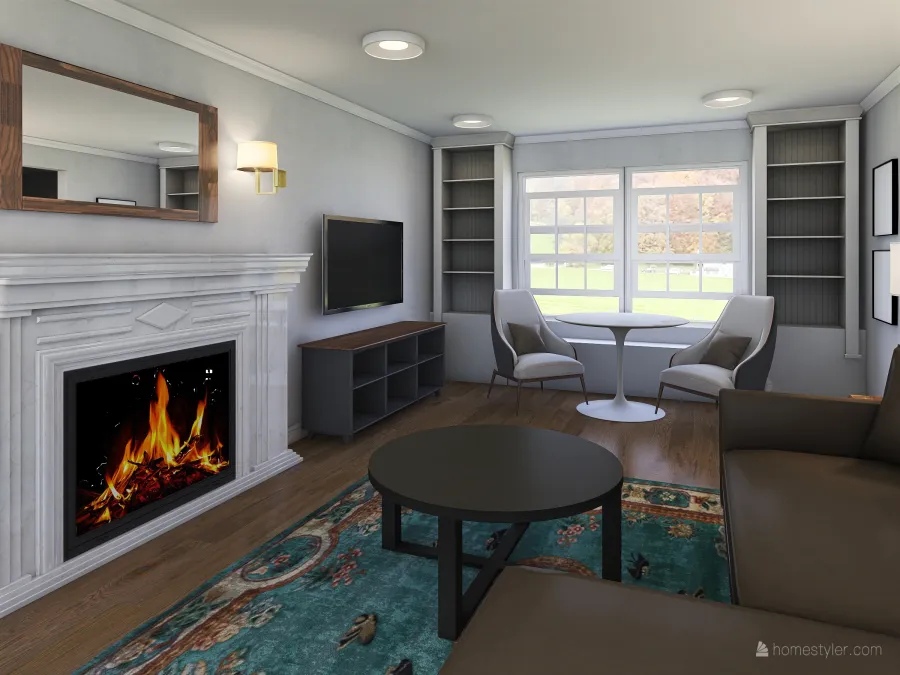 Kelly Fundy Living Room 3d design renderings