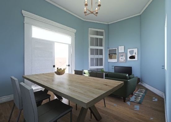 Living Space, Divisadero House V1 Design Rendering