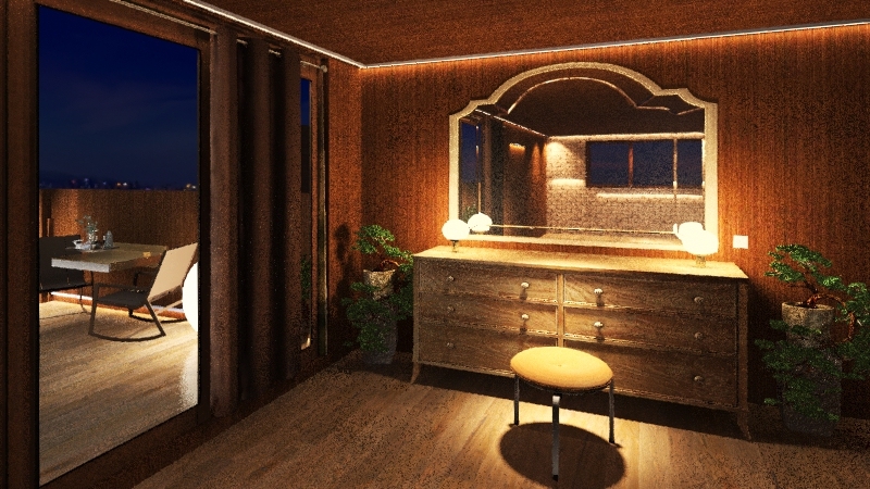 House To Relax At Night. 3d design renderings