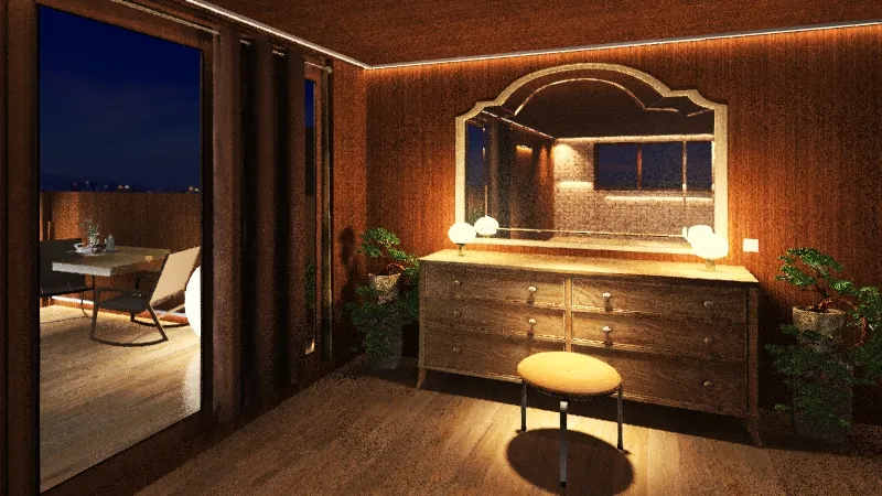 House To Relax At Night. 3d design renderings