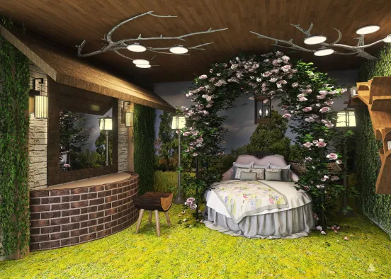 Fairytale bedroom Design Rendering
