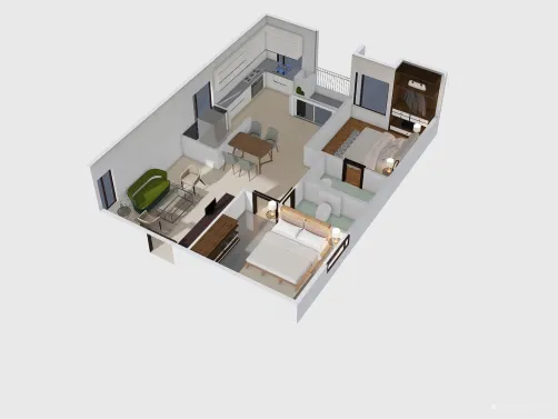 2bhk new balc