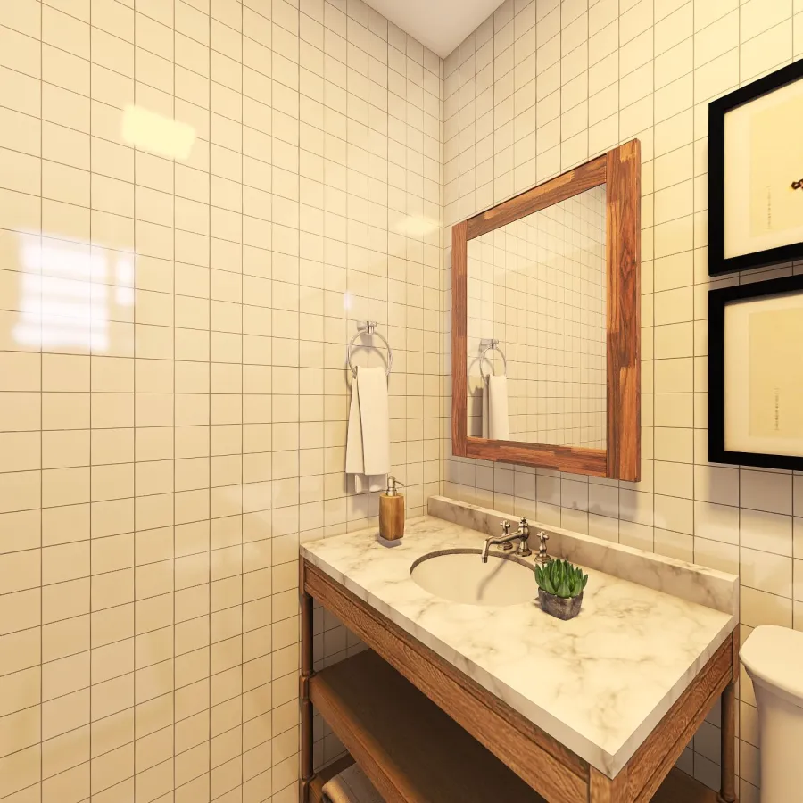 Banheiro suíte 3d design renderings