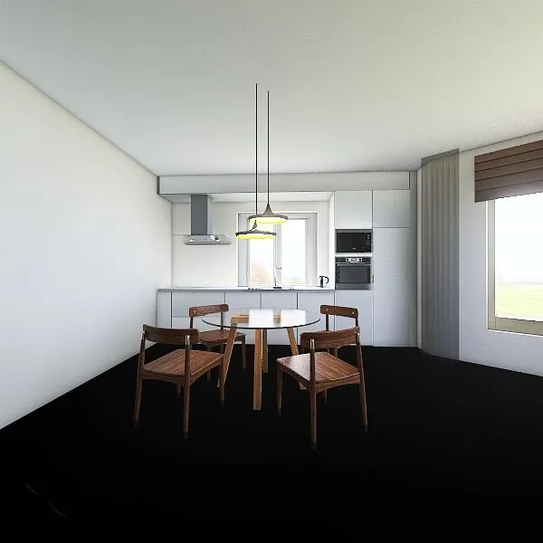 Дом на Ермака 61 кухня с островом 3d design renderings