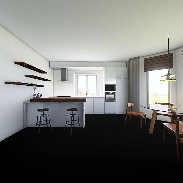 Дом на Ермака 61 кухня рабочий вариант 3d design renderings