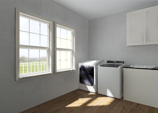 Laundry Room Moved Design Rendering