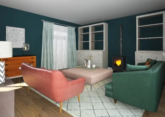 The Granary - Living Room Design Rendering